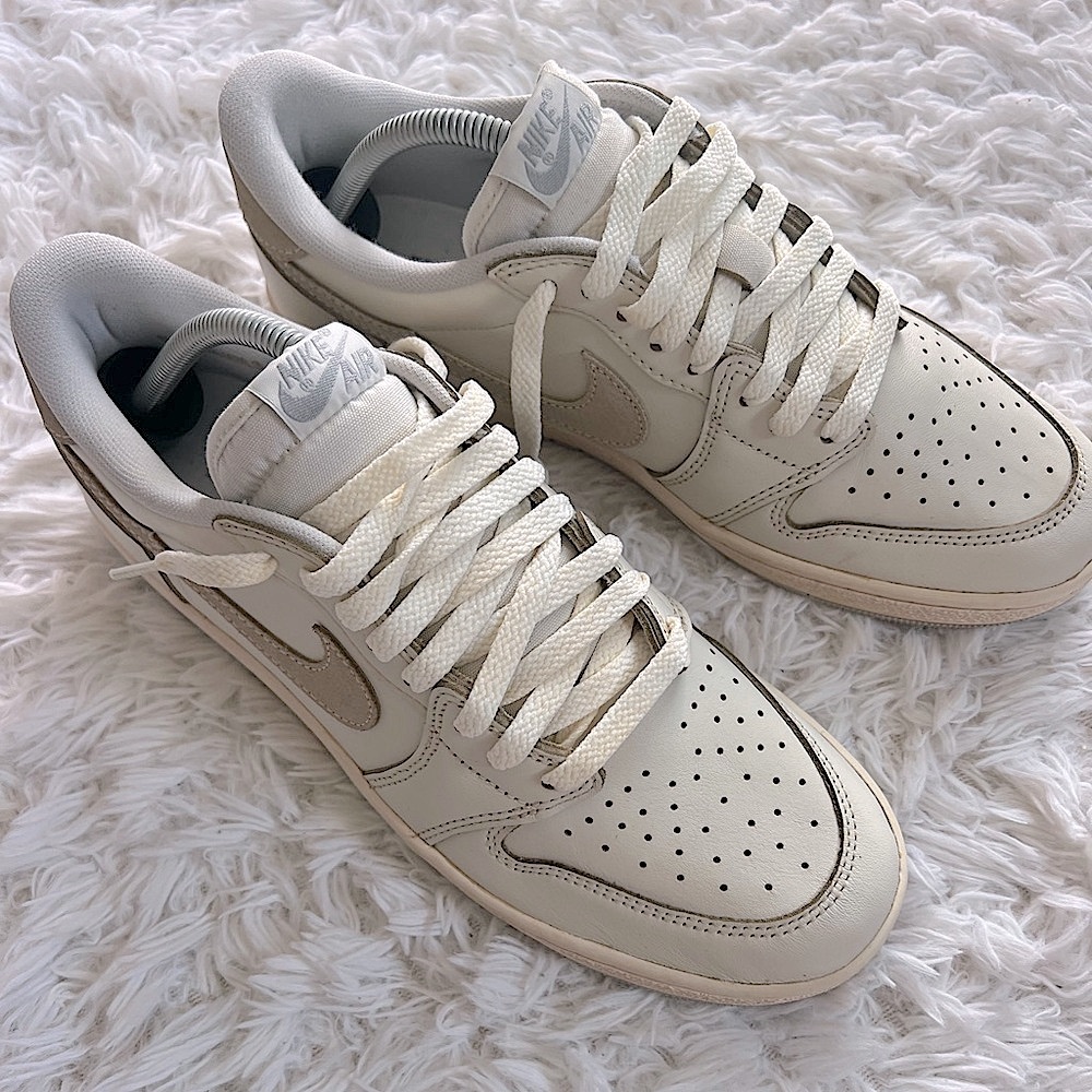 Air Jordan 1 Low '85 OG Custom Vintage ‘Neutral Grey' Sneakers, Size 10 - Picture 2 of 16
